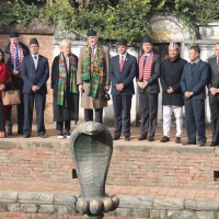 राजकुमारी एस्ट्रिडलाई मन्त्री भट्टराईद्वारा स्वागत